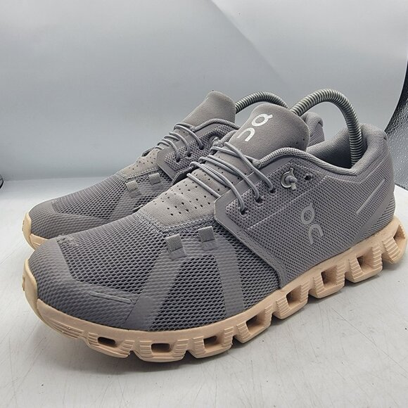 ON Cloud 5 Zinc Shell Womens 10.5 Gray Athletic Shoes Lightweight Breathable - Picture 3 of 12